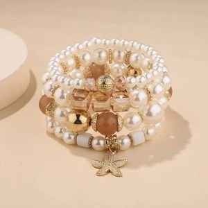 🆕 Starfish Charm Beaded Bracelet Bundle